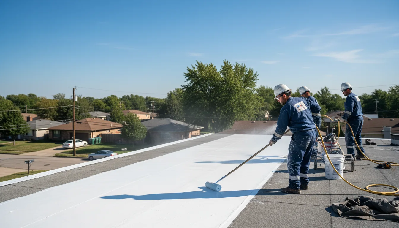 Commercial roof coating in Central, LA near me